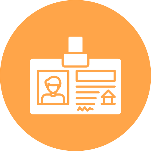 tarjeta de identificación icono gratis