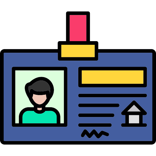 tarjeta de identificación icono gratis