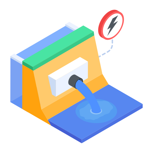 energía hidro icono gratis