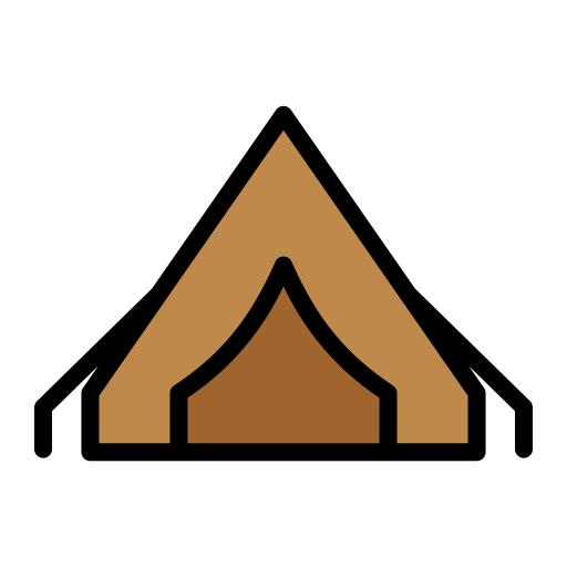 Camping tent free icon