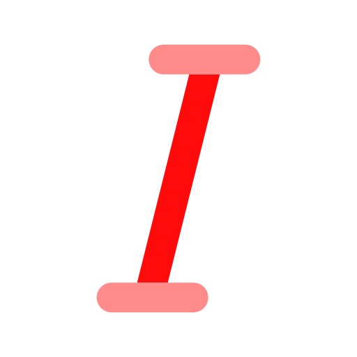 cursiva icono gratis