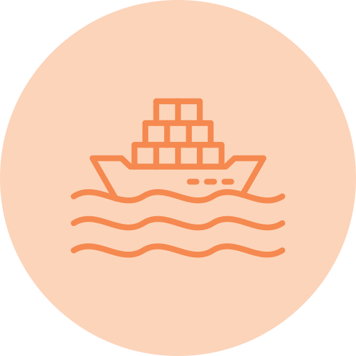 barco de carga icono gratis