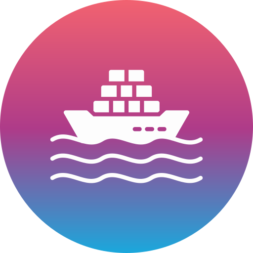 barco de carga icono gratis