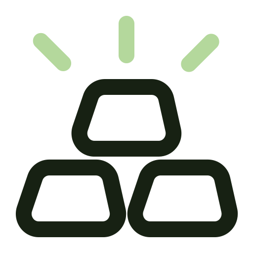 barra de oro icono gratis