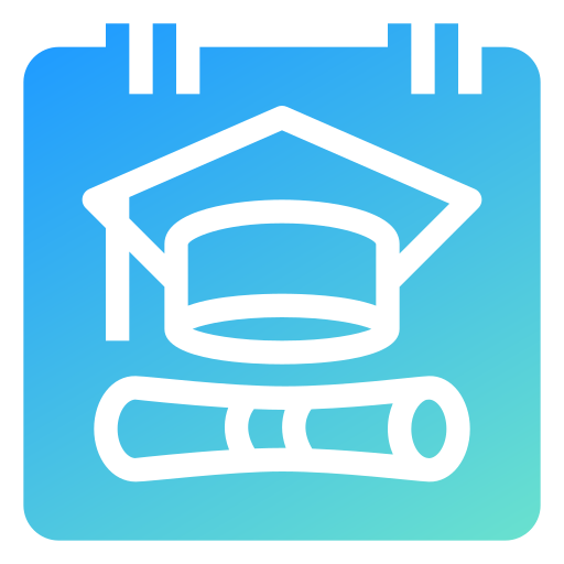 día de graduación icono gratis