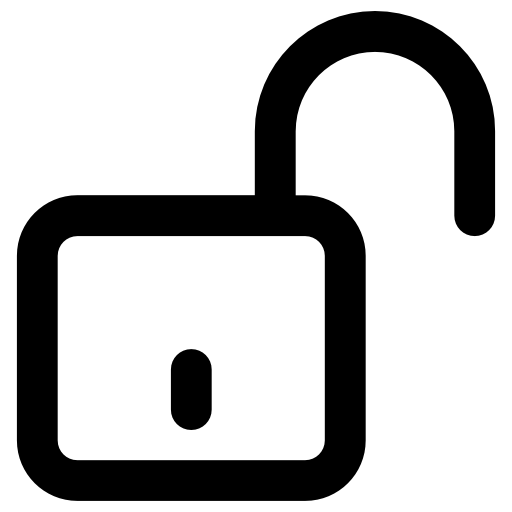 Padlock Vector Market Bold Rounded icon