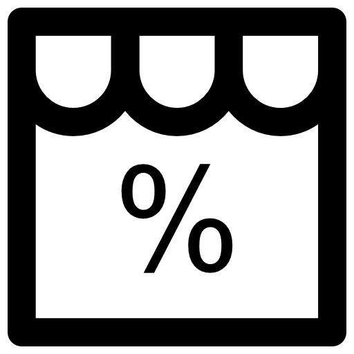 Percentage free icon