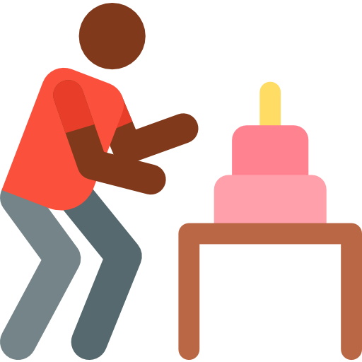 pastel de cumpleaños icono gratis