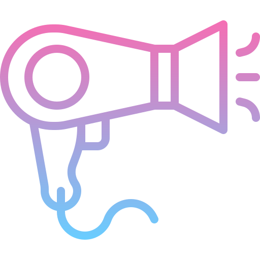 Hair dryer free icon