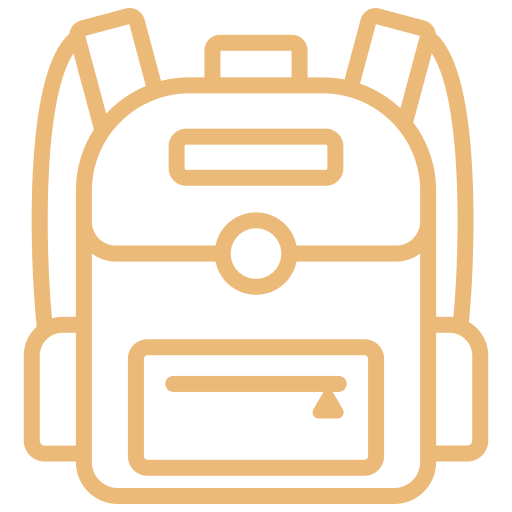 bolsa para la escuela icono gratis