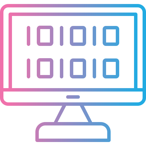 código binario icono gratis