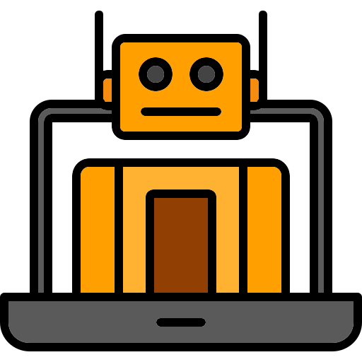 asistente de robot icono gratis