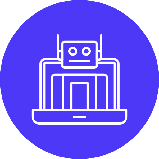 asistente de robot icono gratis