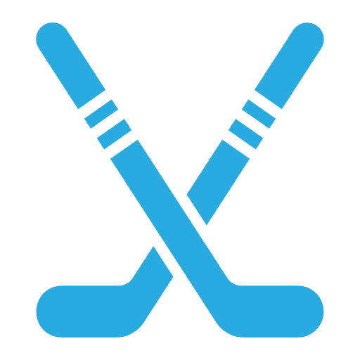 palos de hockey icono gratis