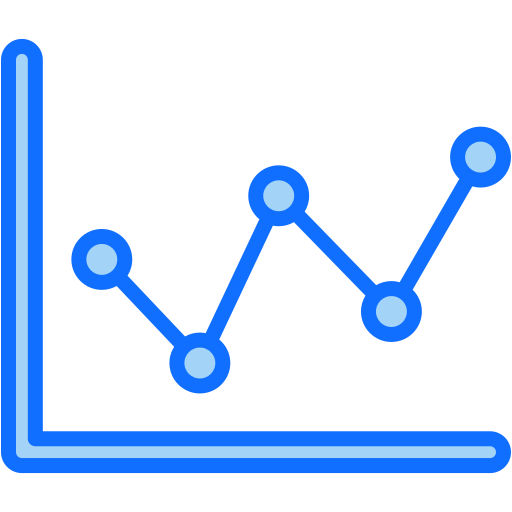 gráfico de linea icono gratis