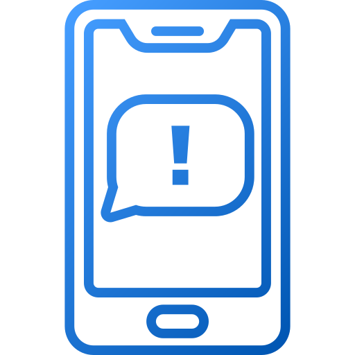 alerta telefónica icono gratis