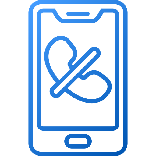 teléfono-slash icono gratis