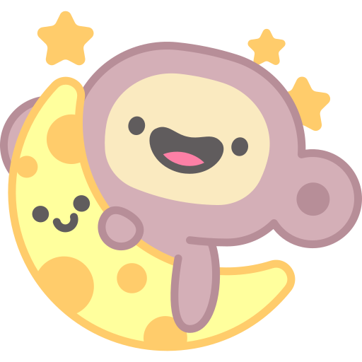Night time free sticker