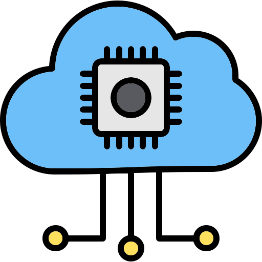 computación en la nube icono gratis