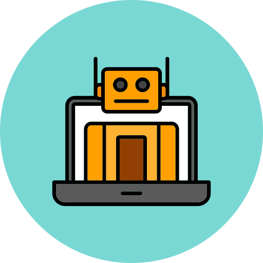 asistente de robot icono gratis