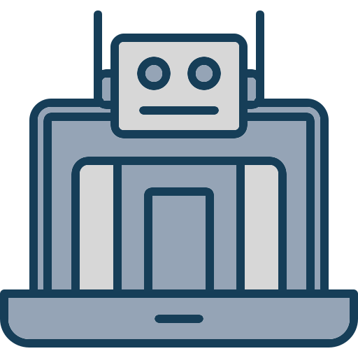 asistente de robot icono gratis