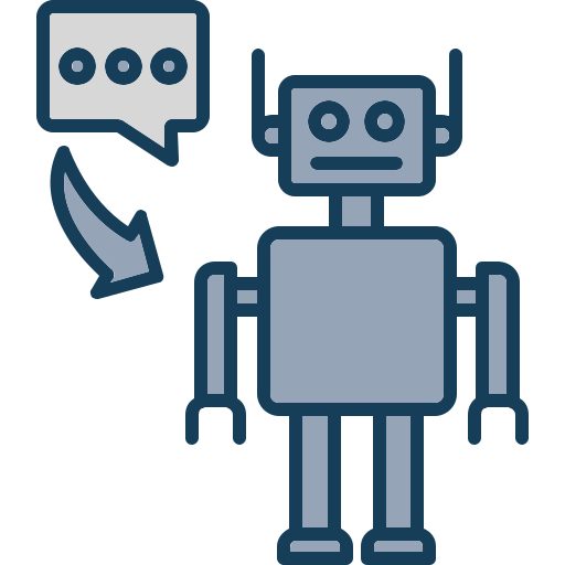 asistente de robot icono gratis