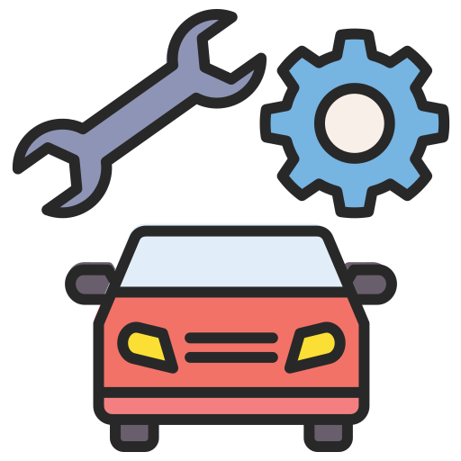 reparación de autos icono gratis