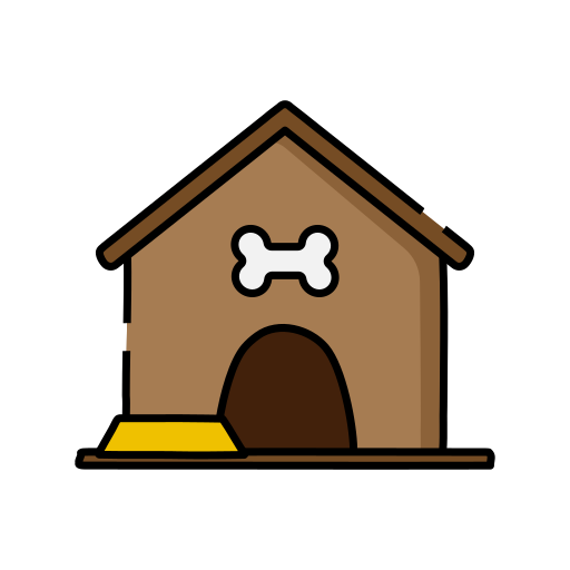 casa de perro icono gratis