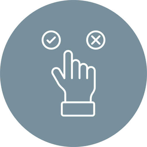 elección icono gratis