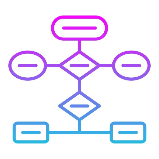 diagrama de flujo icono gratis