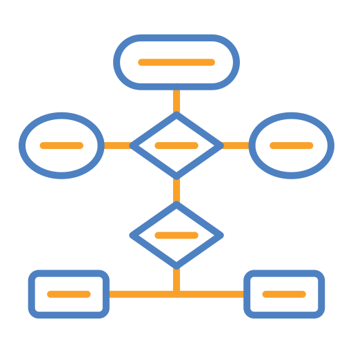 diagrama de flujo icono gratis