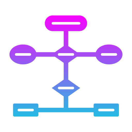 diagrama de flujo icono gratis