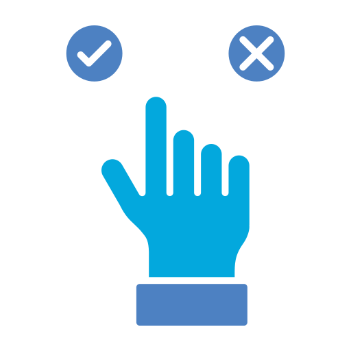 elección icono gratis