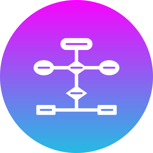 diagrama de flujo icono gratis