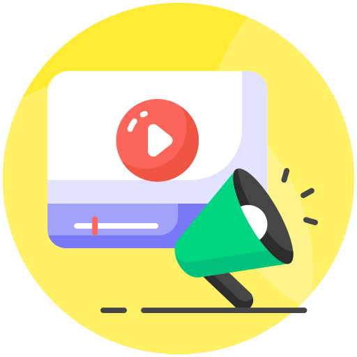 Video marketing free icon Video marketing free icon