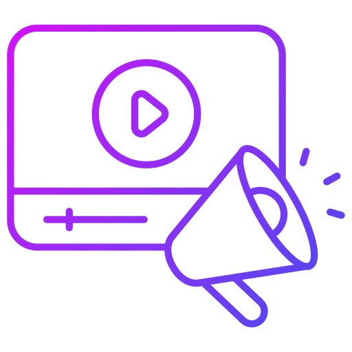 vídeo marketing icono gratis