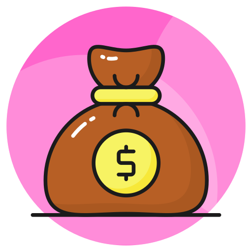 bolsa de dinero icono gratis