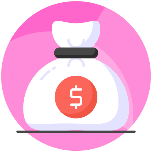 bolsa de dinero icono gratis