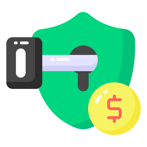 seguridad financiera icono gratis