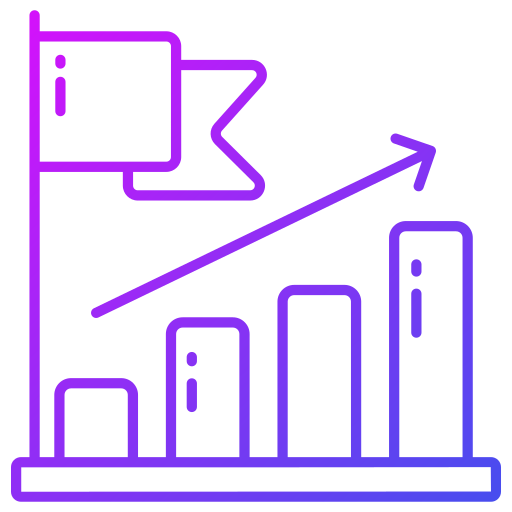 tabla de crecimiento icono gratis