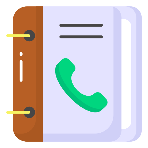 libreta de contactos icono gratis