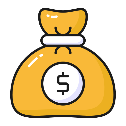 Money bag free icon