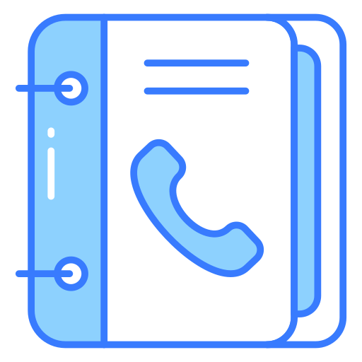 libreta de contactos icono gratis