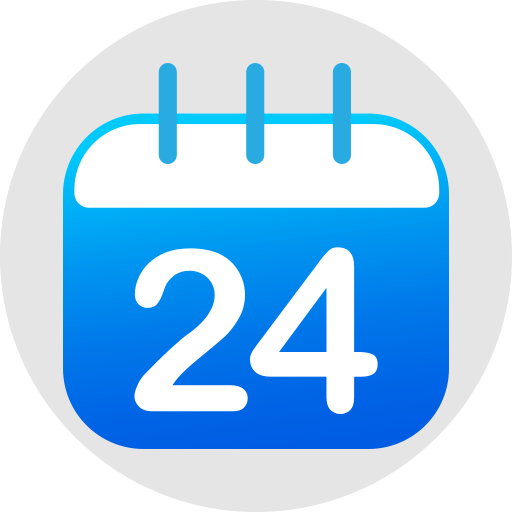 Twenty four free icon