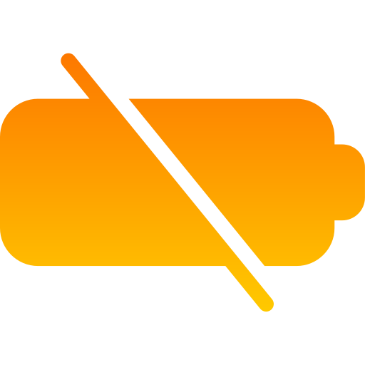 sin batería icono gratis