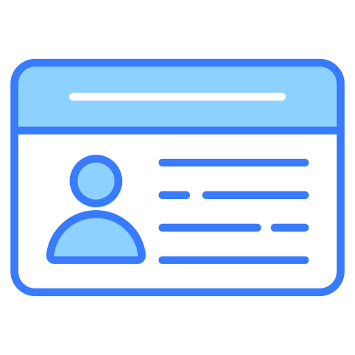 tarjeta de identificación icono gratis