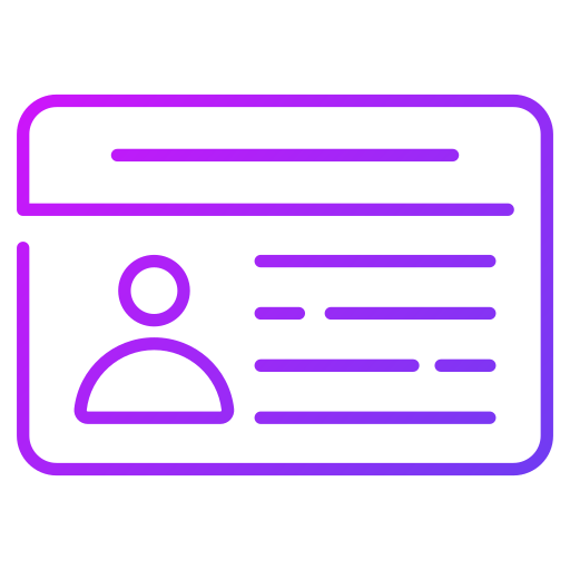 tarjeta de identificación icono gratis
