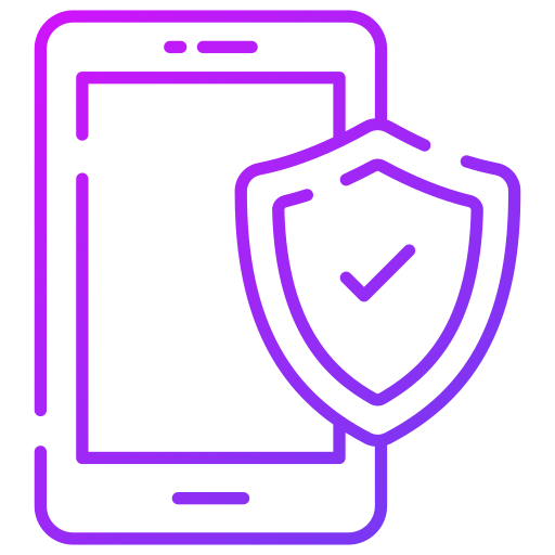 seguro móvil icono gratis