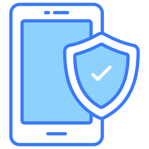 seguro móvil icono gratis