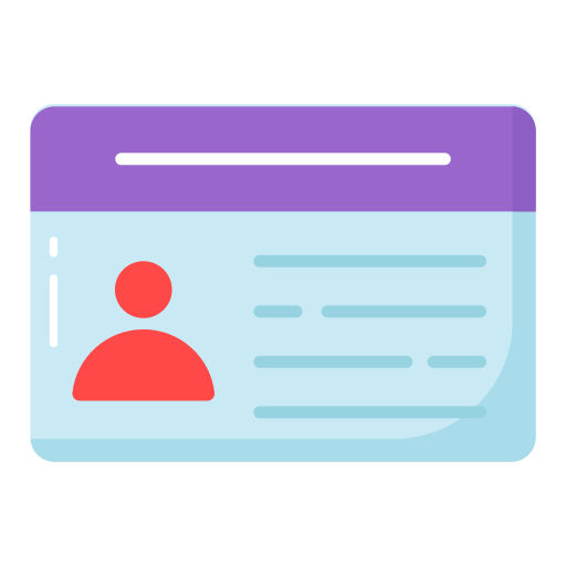 tarjeta de identificación icono gratis